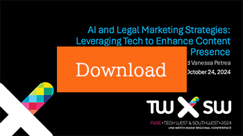 LMAxSW: AI and Legal Marketing Strategies Presentation